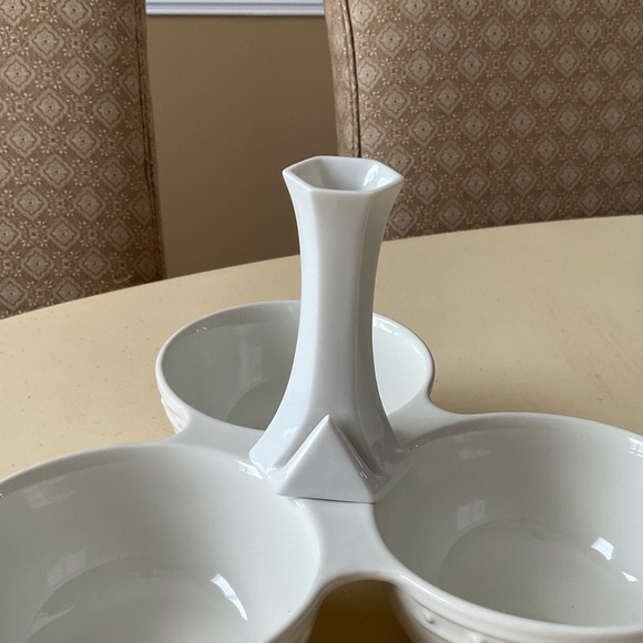 White Place Card Vase Platter Decor 💐 - Picture 7 of 7